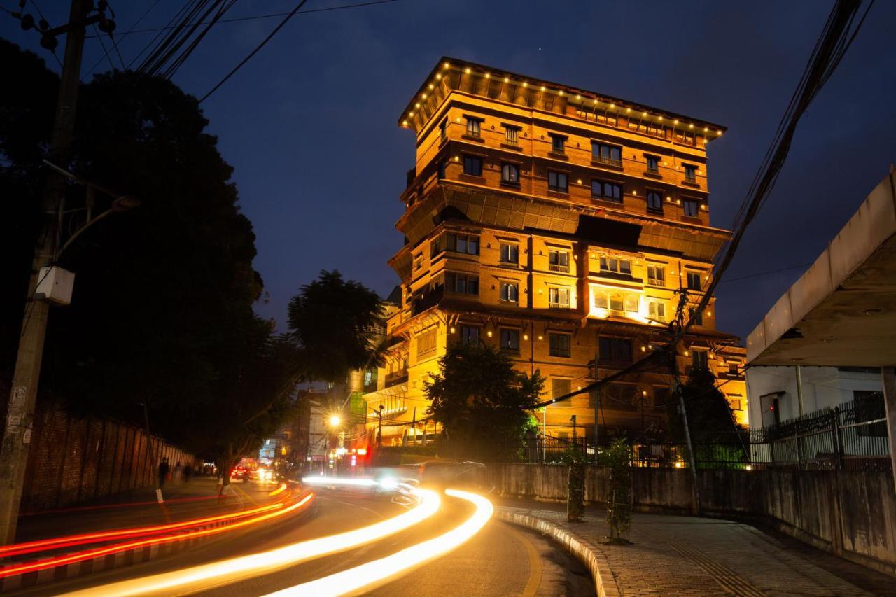 Basera Boutique Hotel Kathmandu Exterior photo The hotel at night