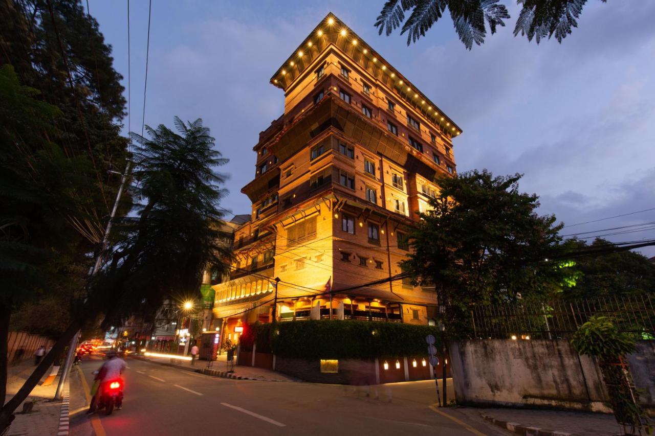 Basera Boutique Hotel Kathmandu Exterior photo The hotel at night