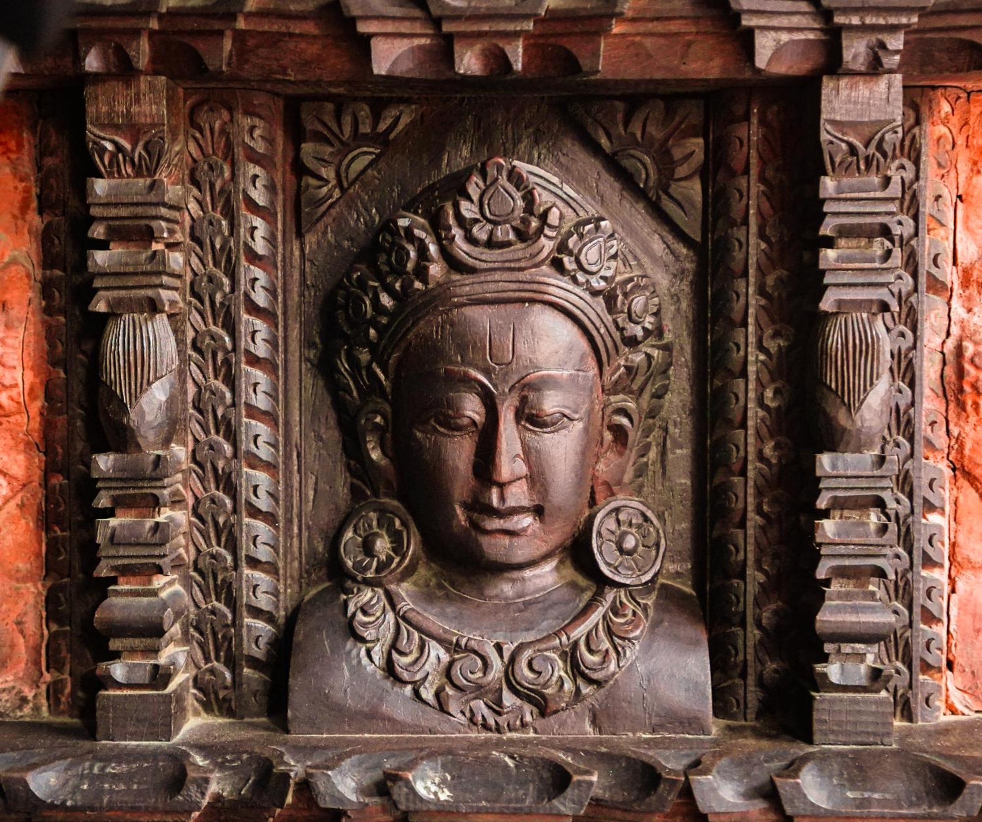 Basera Boutique Hotel Kathmandu Exterior photo A 12th-century statue of the Buddha at the temple